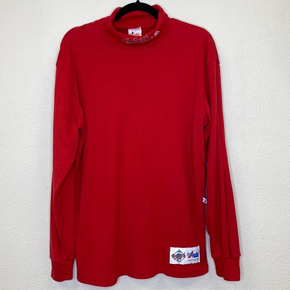 Vintage Cleveland Indians Turtleneck Sweater Size XL